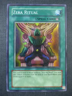 Zera Ritual PP01 Super Rare - Yugioh Card #6X9 - Image 1