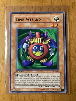YuGiOh! TCG Lot of 3: Time Wizard, Baby Dragon, Thousand Dragon 1st Edition - NM - Image 2