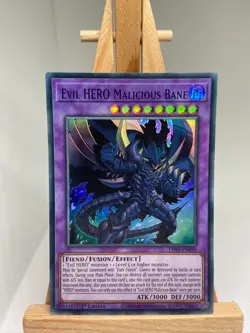Evil HERO Malicious Bane - Blue Ultra Rare 1st Edition LDS3-EN033 - NM - YuGiOh - Image 1