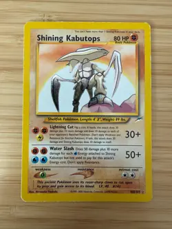 Shining Kabutops 108/105 Neo Destiny Holo Pokemon Card (MP) - Image 1