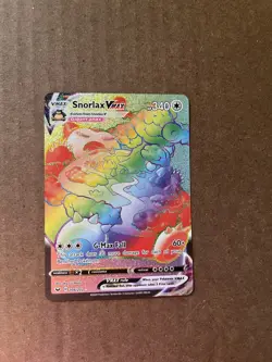 Pokemon TCG Snorlax VMAX Holo Secret Rare Card Sword & Shield 206/202 - Image 1