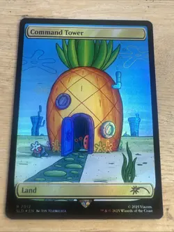 Command Tower - Foil - Spongebob Squarepants Secret Lair - MTG Card - Near Mint - Image 1