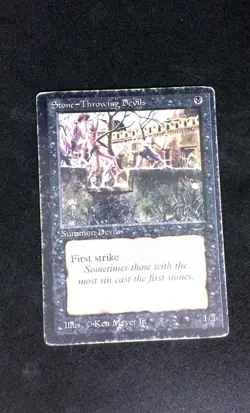 Stone - Throwing Devils MTG The Dark Damaged D - Image 1