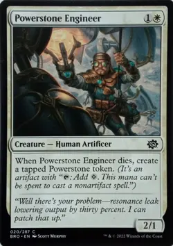 020/287 POWERSTONE ENGINEER COMMON THE BROTHER'S WAR MTG CARD - Image 1