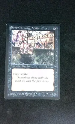 Stone - Throwing Devils MTG The Dark Damaged C - Image 1