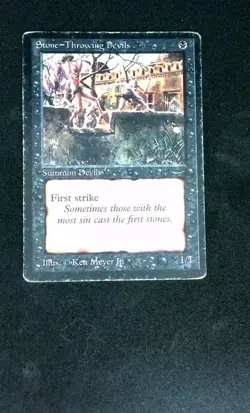 Stone - Throwing Devils MTG The Dark Damaged B - Image 1
