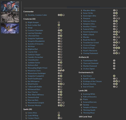 Zoraline, Cosmos Caller MTG EDH Commander Deck, Orzhov Blood Sucking BATS! - Image 2