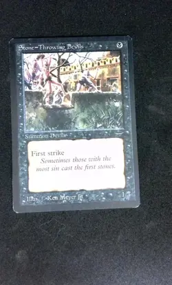 Stone - Throwing Devils MTG The Dark Damaged A - Image 1