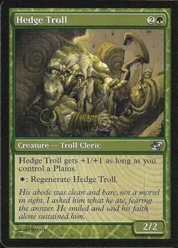 Hedge Troll -Foil Medium Play MTG Planar Chaos - Image 1