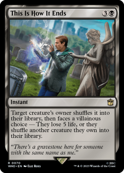 MTG magic 1x This Is How It Ends (M/NM) Universes Beyond Doctor Who - Image 1