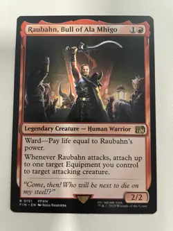 x1 Raubahn, Bull of Ala Mhigo R MTG Final Fantasy M/NM, English - Image 1