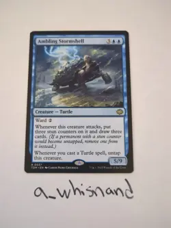 MTG Magic the Gathering Ambling Stormshell (37/485) Tarkir Dragonstorm LP - Image 1