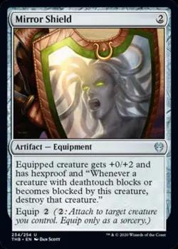 Mirror Shield -Foil Light Play MTG Theros Beyond Death - Image 1