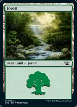1x Forest (095) NM, English MTG Unsanctioned - Image 1