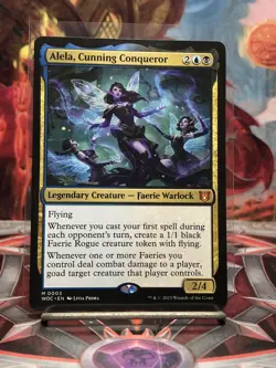 Alela, Cunning Conqueror (Non-foil) Commander: Wilds of Eldraine 0003 Mythic MTG - Image 1
