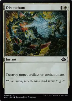 006/287 DISENCHANT COMMON THE BROTHER'S WAR MTG CARD - Image 1