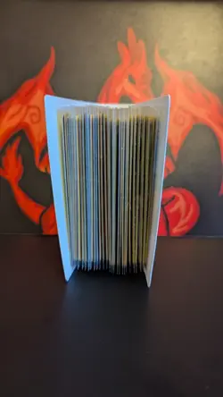 Pokemon Mixed Lot - Filled SM Burning Shadows Mini Album - Reg/Rev/Holo/V Card - Image 1