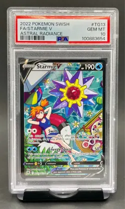 PSA 10 Starmie V TG13/TG30 Alternate Art Pokemon Astral Radiance Misty GEM MINT - Image 1
