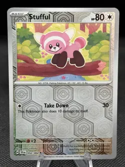 Stufful 052/064 NM EN Pokemon TCG Shrouded Fable Reverse-Holo - Image 1