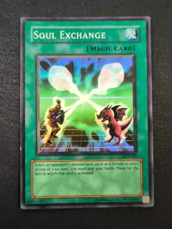 Yugioh Soul Exchange SDY-041 Super Rare WAVY FOIL PRINT MP #1 - Image 1
