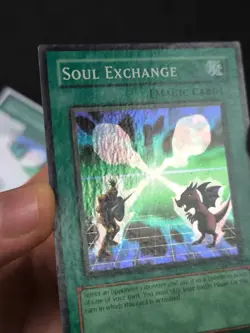 Yugioh Soul Exchange SDY-041 Super Rare WAVY FOIL PRINT MP #1 - Image 3