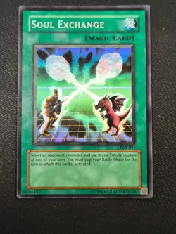 Yugioh Soul Exchange SDY-041 Super Rare WAVY FOIL PRINT MP #2 - Image 1