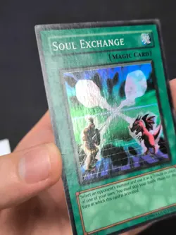 Yugioh Soul Exchange SDY-041 Super Rare WAVY FOIL PRINT MP #2 - Image 3
