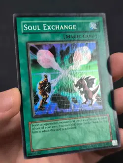 Yugioh Soul Exchange SDY-041 Super Rare WAVY FOIL PRINT MP #2 - Image 4