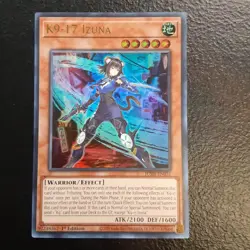 Yugioh! K9-17 Izuna JUSH-EN031 Ultra Rare Justice Hunters English - Image 1