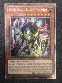 Yugioh Toon Black Luster Soldier RA03-EN272 Platinum Secret Rare NM - Image 1