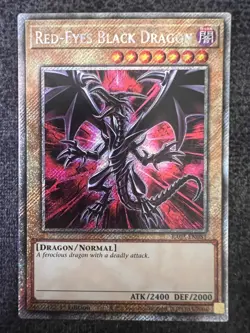 Yugioh Red-Eyes Black Dragon RA03-EN081 Platinum Secret Rare 1st Edition NM - Image 1