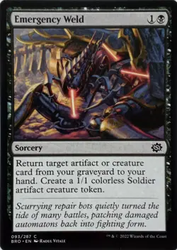 093/287 EMERGENCY WELD COMMON THE BROTHER'S WAR MTG CARD - Image 1
