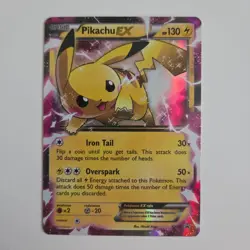 Pikachu EX XY84 Black Star Promo Pokemon The Series XY Holo Pokemon Card - Image 1