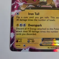 Pikachu EX XY84 Black Star Promo Pokemon The Series XY Holo Pokemon Card - Image 5