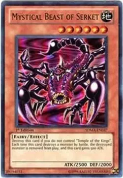 Mystical Beast of Serket SDMA-EN037 - 1st Edition LP - Ultra Rare Yugioh Card - Image 1