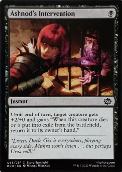 085/287 ASHNOD'S INTERVENTION COMMON THE BROTHER'S WAR MTG CARD - Image 1
