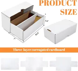 Yexiya 2 Pack 1600 Count Trading/Gaming Card Storage Box 2 Row - Image 1