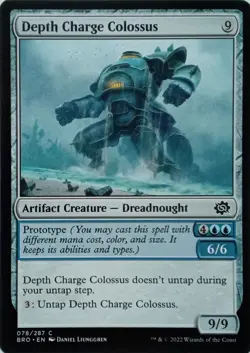 078/287 DEPTH CHARGE COLOSSUS COMMON THE BROTHER'S WAR MTG CARD - Image 1