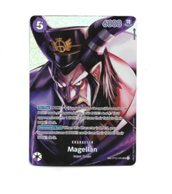 One Piece Card Game Magellan SP OP02-085 SR Alternate Art Parallel NM - Image 1