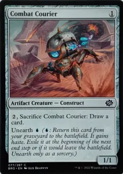 077/287 COMBAT COURIER COMMON THE BROTHER'S WAR MTG CARD - Image 1