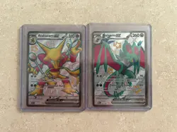 Pokemon TCG Paldean Fates Full Art Alakazam & Noivern - 2 Card Lot - Image 1