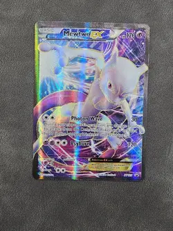 Mewtwo EX XY125 Full Art Black Star Promo Holo Pokemon Card Full Art Rare NM - Image 1