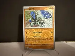 2025 Pokemon TCG Sawk 049 S&V White Flare Reverse Holo U Card NM+ - Image 1