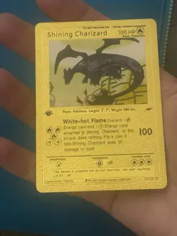Pokemon TCG Shining Charizard Neo Destiny 1st Edition Holo Card 107/105 - Image 1