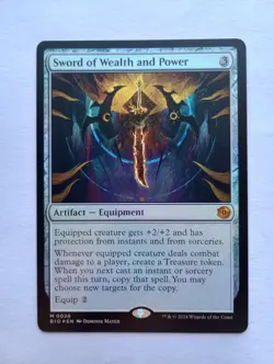 MTG - 1x Sword Of Wealth and Power - Foil - Outlaws Of Thunder Junction - NM - Image 1