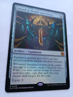 MTG - 1x Sword Of Wealth and Power - Foil - Outlaws Of Thunder Junction - NM - Image 2