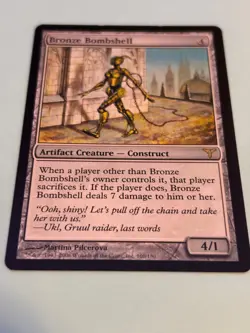 1x Bronze Bombshell Dissension Regular - Rare - Artifact Creature MTG - Image 3
