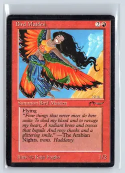 ARABIAN NIGHTS - Bird Maiden (Light) HP MTG Magic the Gathering Card in Holder - Image 1