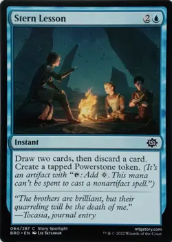 064/287 STERN LESSON COMMON THE BROTHER'S WAR MTG CARD - Image 1