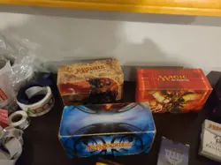 mtg empty box and pack bundle with some sealed and games dice - Image 4